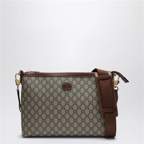 Passeggino Gucci in tessuto GG beige ed ebano 